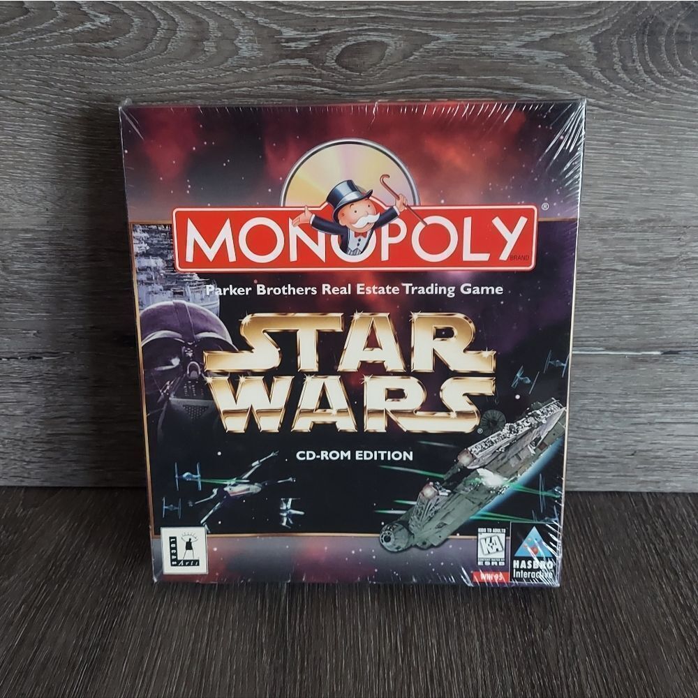 Hasbro Monopoly Star Wars CD-ROM Game - Red and Black